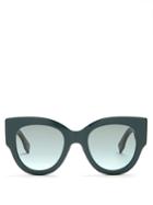 Fendi Round-frame Acetate Sunglasses