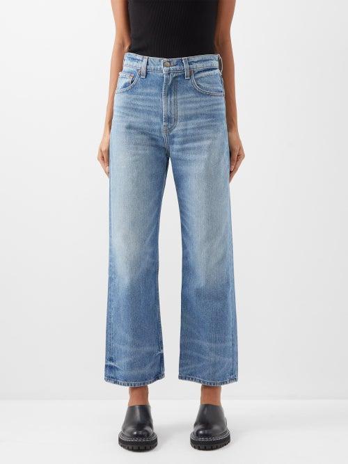 B Sides - Plein High-rise Wide-leg Jeans - Womens - Denim Multi
