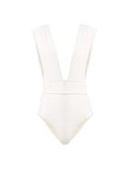Matchesfashion.com Haight - Deep V Neck Swimsuit - Womens - Ivory