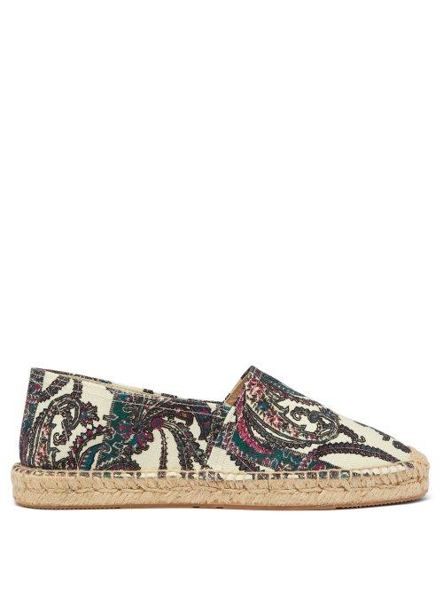 Matchesfashion.com Isabel Marant - Canaee Bandana Print Canvas Espadrilles - Womens - Multi