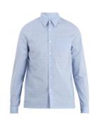 Prada Point-collar Checked Cotton Shirt