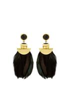 Lizzie Fortunato Eagle Feather-drop Earrings
