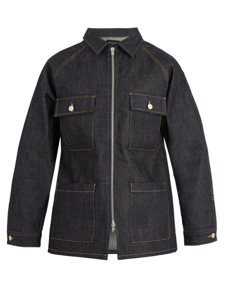 Fear Of God Oversized Zip-through Denim Jacket