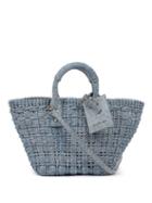 Balenciaga - Bistrot Xs Denim Basket Bag - Womens - Denim
