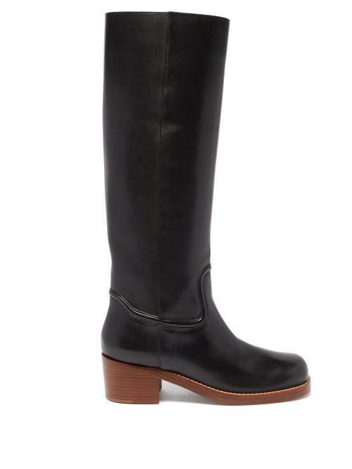 Gabriela Hearst - Marion Leather Knee-high Boots - Womens - Black
