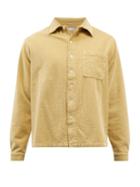 Erl - Logo-embroidered Cotton-blend Corduroy Shirt - Mens - Beige