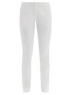 Matchesfashion.com Joseph - Eliston Stretch Twill Slim Leg Trousers - Womens - White