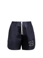 Matchesfashion.com Holiday Boileau - Logo Print Swim Shorts - Womens - Navy