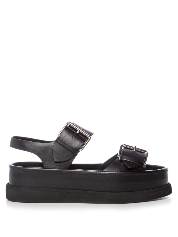 Stella Mccartney Submerge Faux-leather Flatform Sandals