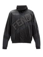 Matchesfashion.com Fendi - Logo-print Satin Jacket - Mens - Black