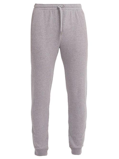 Matchesfashion.com Derek Rose - Devon Cotton Track Pants - Mens - Grey