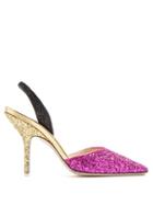 Matchesfashion.com Attico - Diletta Tri Colour Glitter Pumps - Womens - Multi
