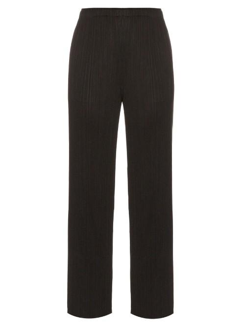 Pleats Please Issey Miyake Pleated Straight-leg Trousers