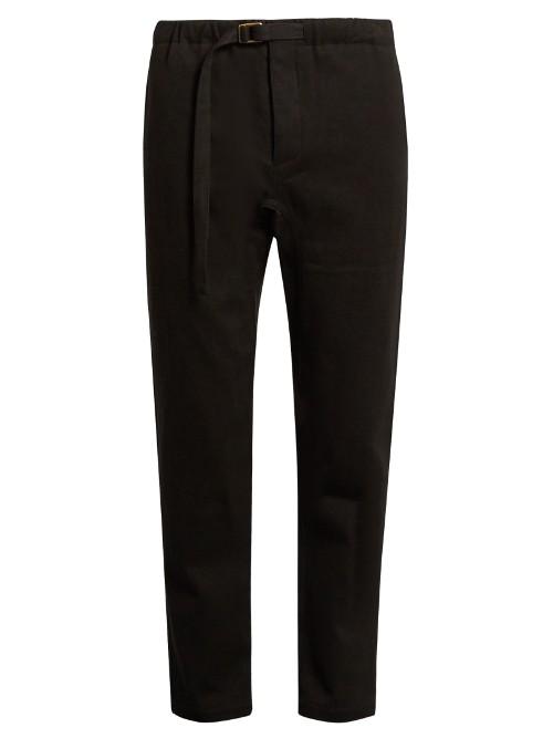 Fanmail Drawstring-waist Hemp And Cotton-blend Trousers