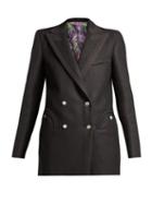 Matchesfashion.com Blaz Milano - X Arizona Muse Morning Glory Wool Blazer - Womens - Black