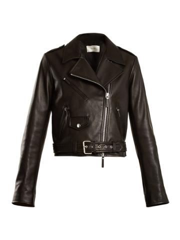 The Row Perlin Leather Biker Jacket