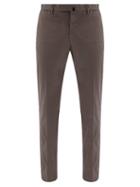 Matchesfashion.com Incotex - Tailored Stretch-cotton Twill Chinos - Mens - Grey