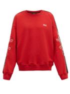 Matchesfashion.com Amiri - Dragon Embroidered Cotton Sweatshirt - Mens - Red