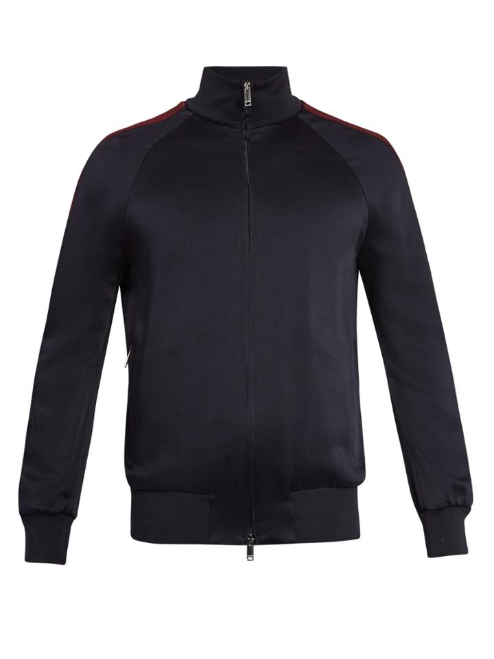 Valentino Zip-through Satin-jersey Track Jacket