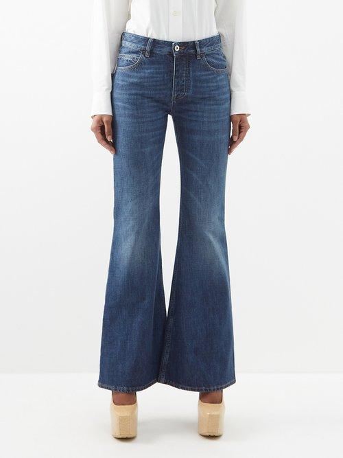 Bottega Veneta - Low-rise Flared Jeans - Womens - Mid Denim