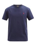 Mens Rtw Polo Ralph Lauren - Logo-embroidered Cotton-jersey T-shirt - Mens - Navy