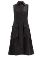 Matchesfashion.com Jw Anderson - Hero Sleeveless Canvas Cargo Dress - Womens - Black