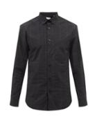Burberry - Simms Vintage-check Cotton-poplin Shirt - Mens - Black Grey