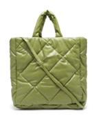 Matchesfashion.com Stand Studio - Assante Quilted Faux-leather Tote Bag - Womens - Khaki