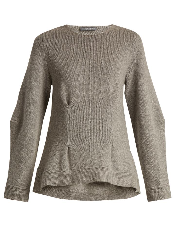 Alexander Mcqueen Darted Cashmere Sweater