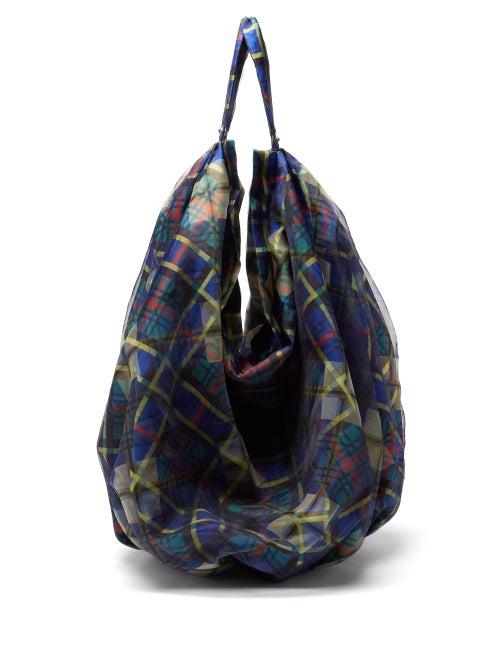 Matchesfashion.com Chopova Lowena - Checked-twill Shoulder Bag - Womens - Green Multi