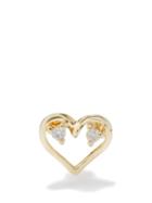 Anissa Kermiche - Sweetheart Diamond And 14kt Gold Earring - Womens - Yellow Gold