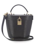 Dolce & Gabbana Lizard-effect Leather Basket Bag