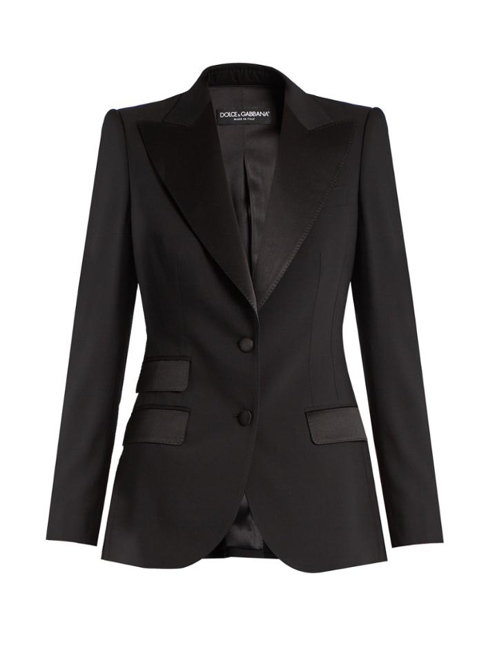 Dolce & Gabbana Single-breasted Wool And Silk-blend Jacket