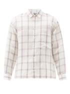 Matchesfashion.com Jacquemus - Baou Check Linen-blend Shirt - Mens - White