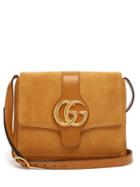 Matchesfashion.com Gucci - Arli Gg Suede And Leather Cross Body Bag - Womens - Light Tan