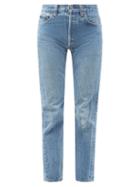 Matchesfashion.com Another Tomorrow - Vintage Levi's 501 Washed Cropped Jeans - Womens - Dark Denim