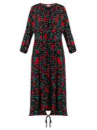 Vetements Rose And Polka-dot Print Jersey Dress