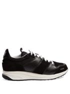 Ami Low-top Leather And Suede-panelled Trainers