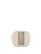 Matchesfashion.com Maison Margiela - Mother Of Pearl Sterling Silver Signet Ring - Mens - Silver