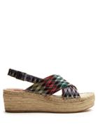Missoni Mare Zigzag Knitted Slingback Espadrilles