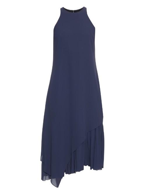Elizabeth And James Asymmetric Hemline Crepe Dress