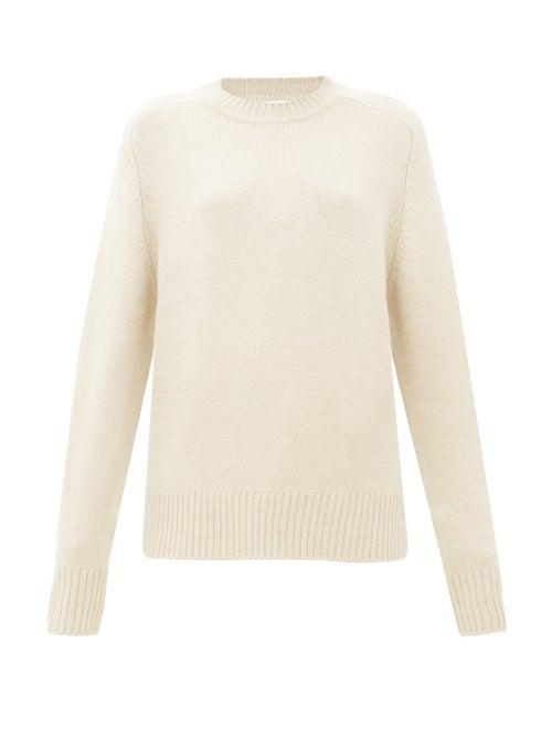 Matchesfashion.com Extreme Cashmere - No.123 Bourgeois Stretch-cashmere Sweater - Womens - Ivory