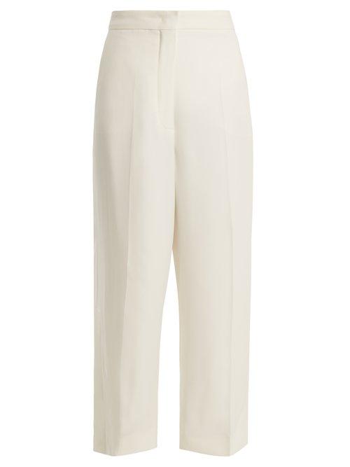 Matchesfashion.com Sportmax - Giava Trousers - Womens - Ivory