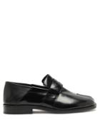 Matchesfashion.com Maison Margiela - Tabi Split-toe Collapsible-heel Leather Loafers - Womens - Black