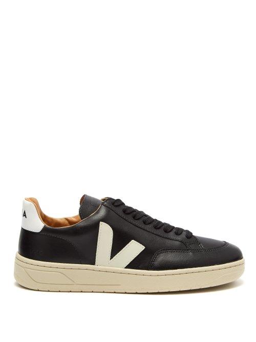 Matchesfashion.com Veja - V 12 Pierre Leather Trainers - Womens - Black