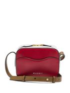 Matchesfashion.com Marni - Shell Small Leather Shoulder Bag - Womens - Red Multi