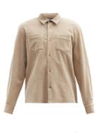 A.p.c. - Joe Patch Pocket Corduroy Shirt - Mens - Beige