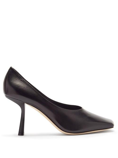 Matchesfashion.com Jimmy Choo - Marcela 85 Square-toe Leather Pumps - Womens - Black