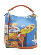 Matchesfashion.com Loewe - T Bucket Holiday Leather Bag - Womens - Blue Multi
