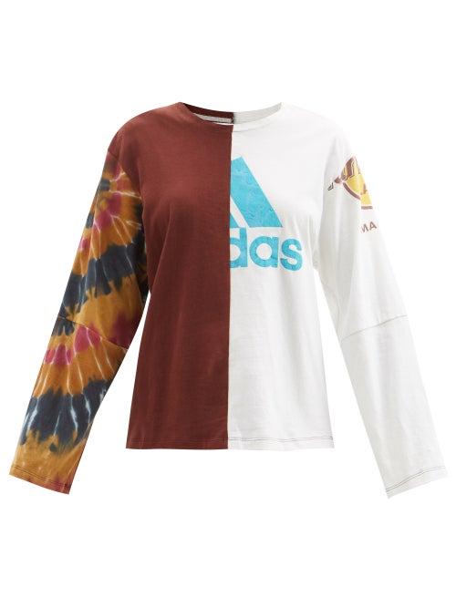 Conner Ives - Patchworked Cotton-jersey Long-sleeve T-shirt - Womens - Multi